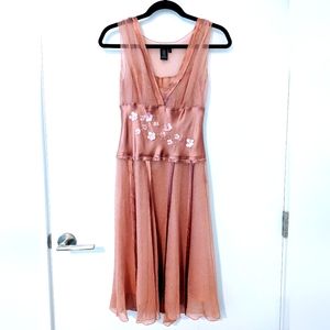 Max Edition Blush Pink Silk Dress sz Small